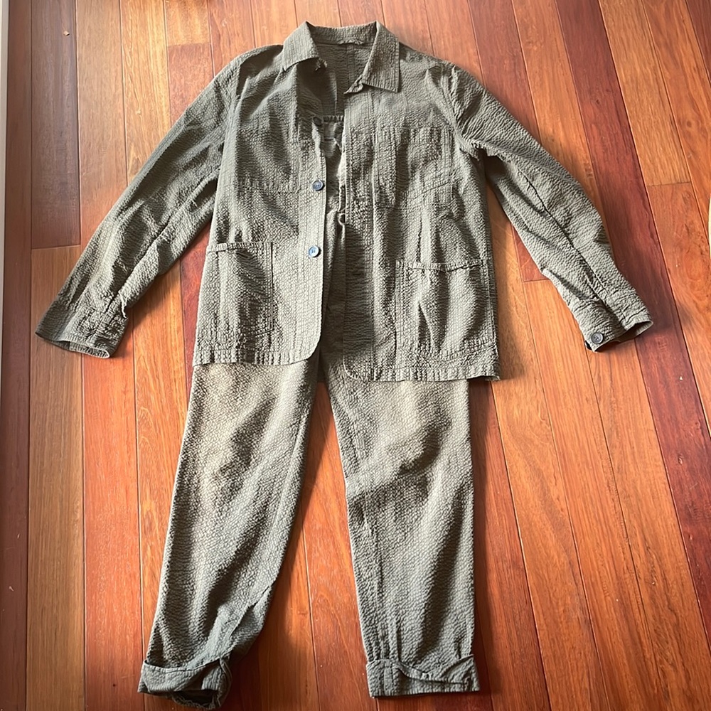 Officine Générale Seersucker Lounge Suit
